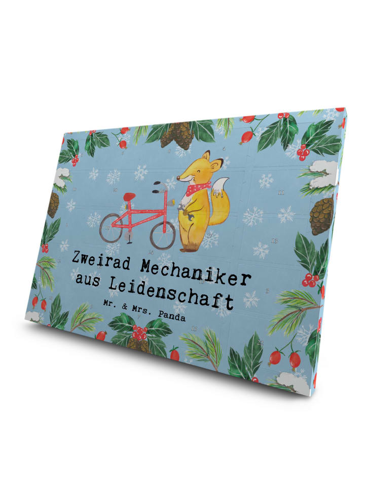 Advents-Teekalender Zweirad Mechaniker Leidensc... in Eisblau