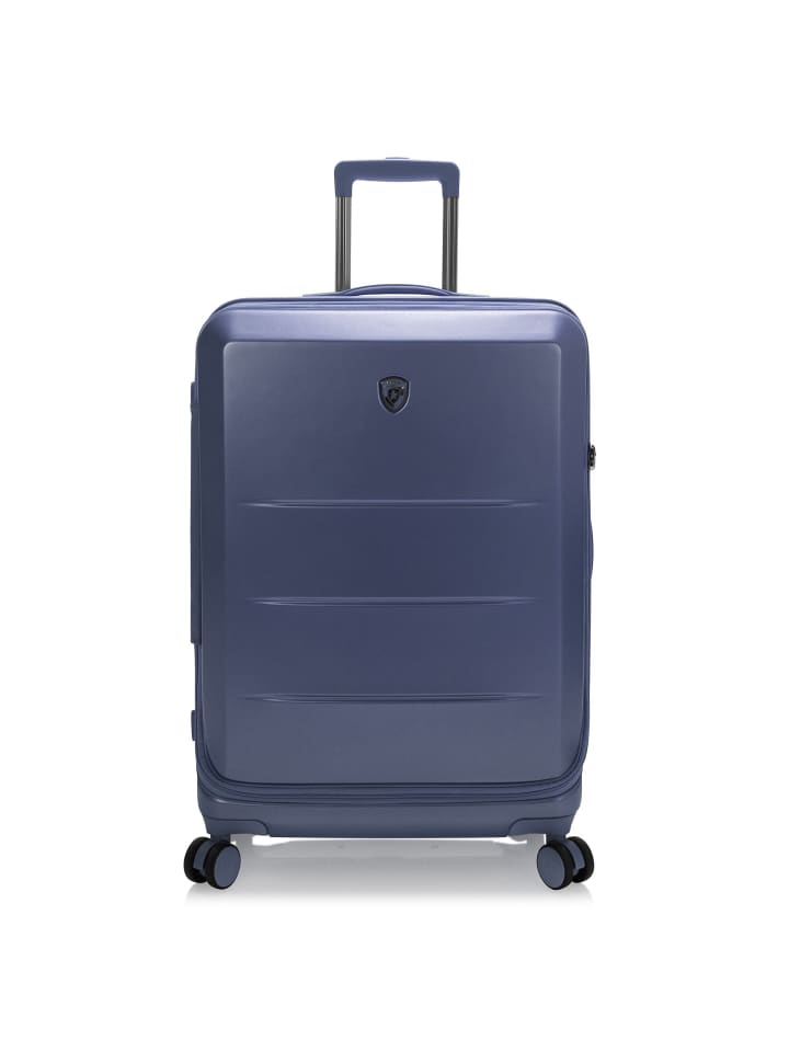 EZ Fashion 4 Rollen Trolley M 66 cm mit Dehnfalte navy