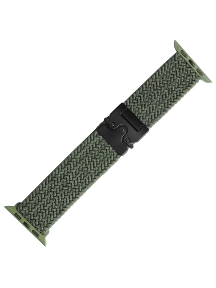 Kompatibles Armband für Apple Watch 42/44/45/49 mm in Dunkelgrün