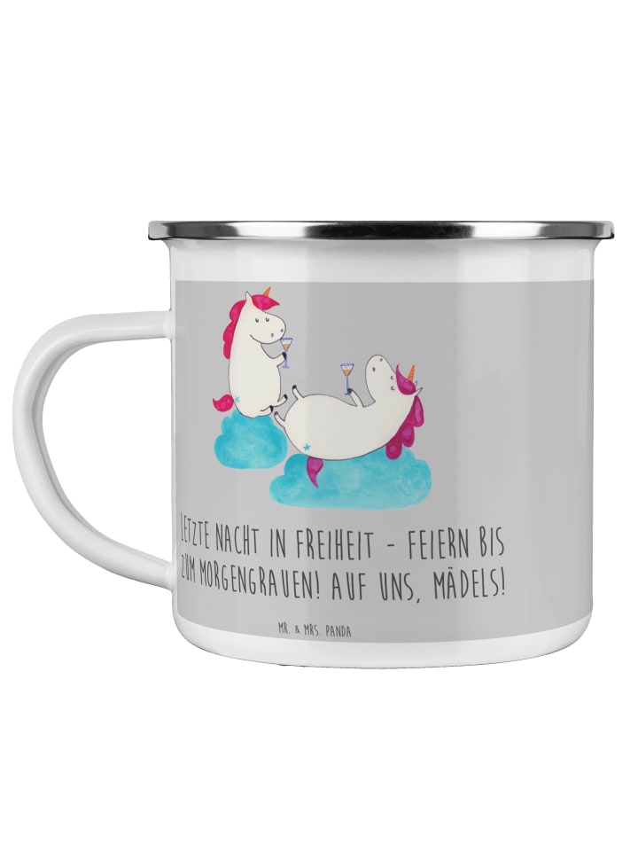 Kaffeebecher Junggesellinnenabschied Feiern mit... in Heather Grey