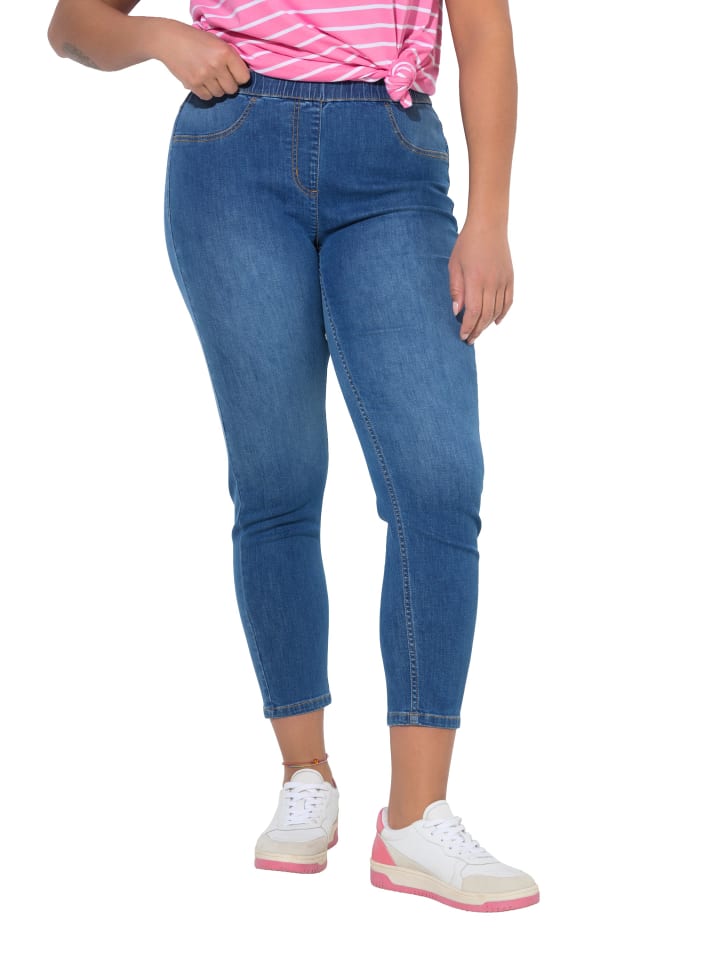 Jeggings in blue denim