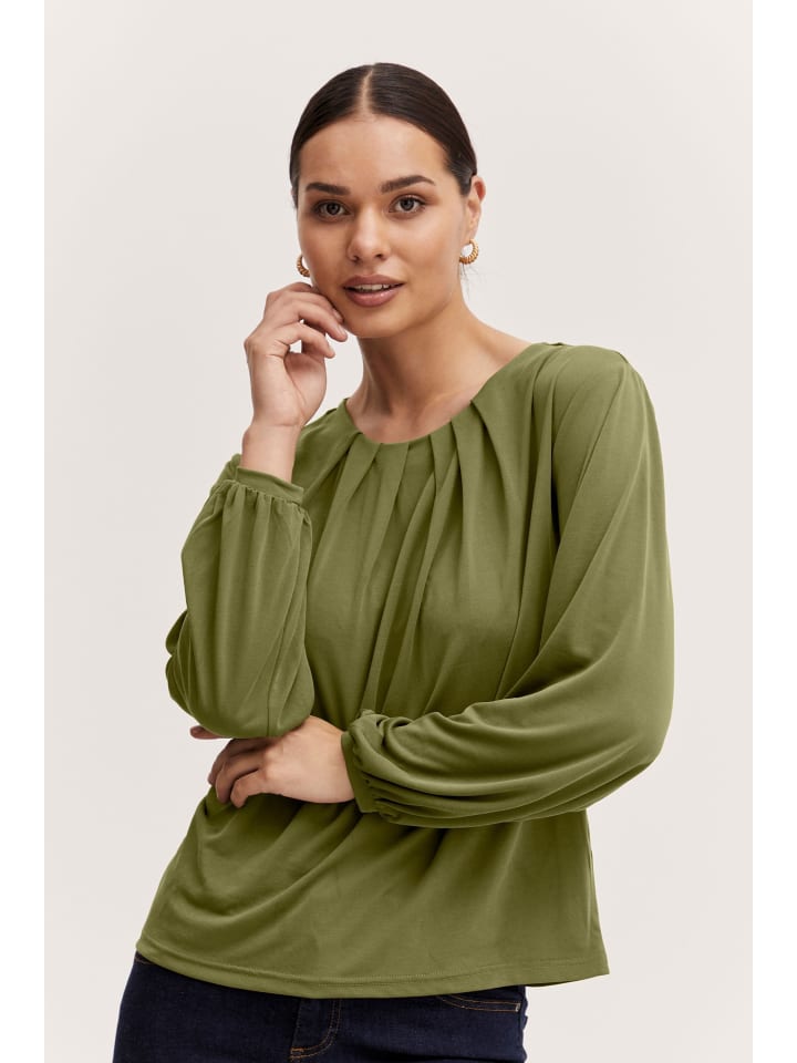 BYPERL TSHIRT - JERSEY Regular fit in Military Olive