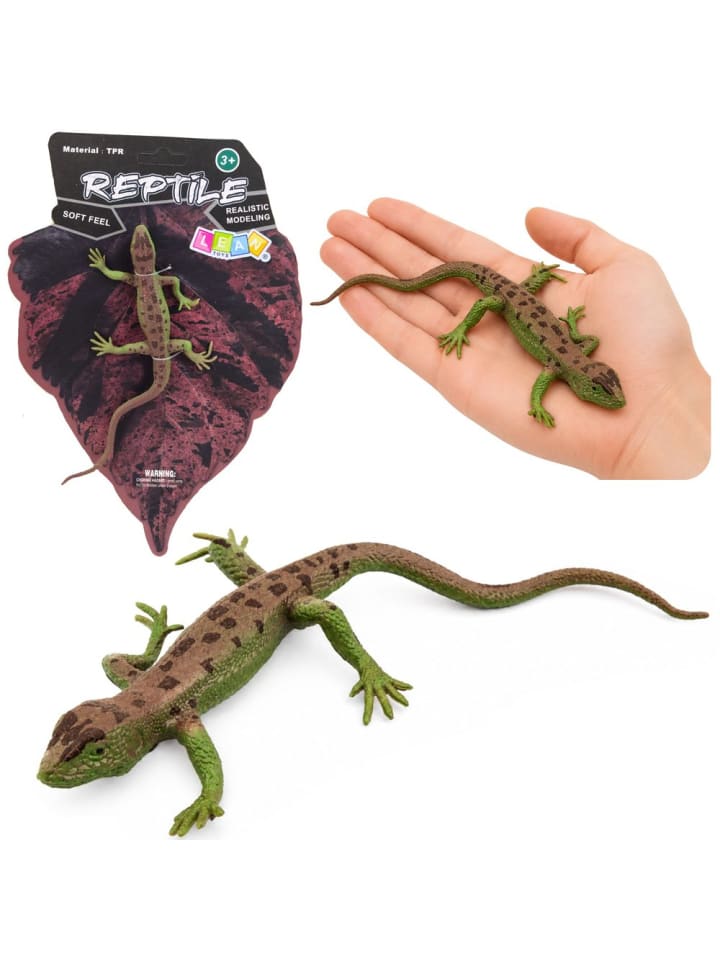 Sandleguan-Gummifigur, dehnbar, realistisch, 15 cm