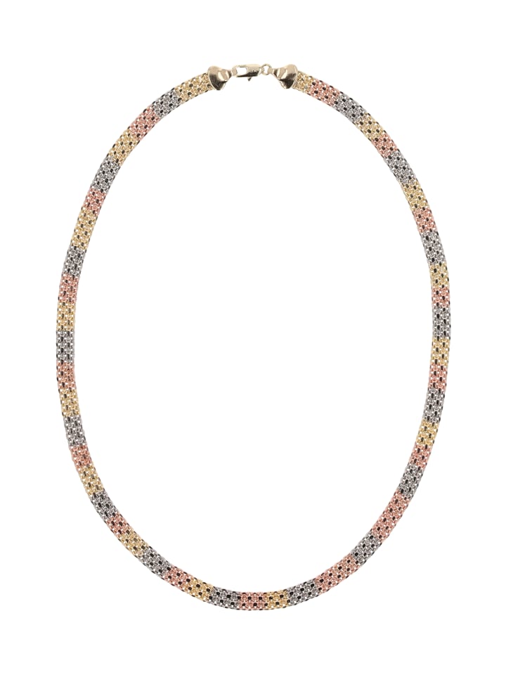 Women Chain Necklace in Gold Rose Silver