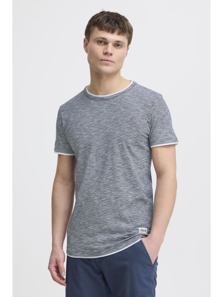 Rundhalsshirt SDRigos in Blau