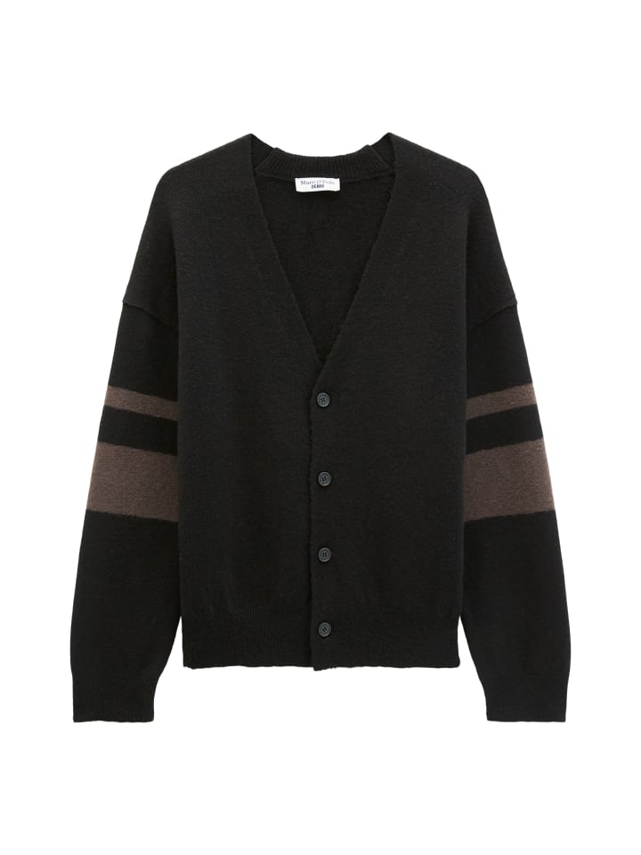 Strickjacke oversized in Schwarz