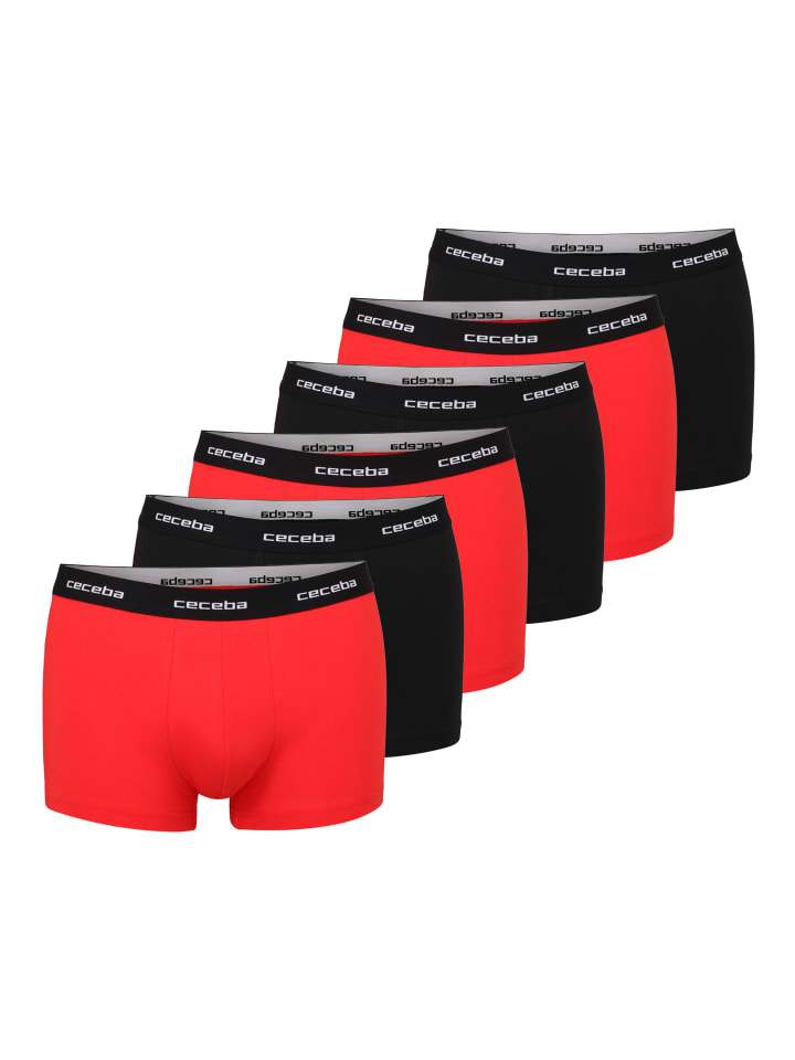 Pants 6Er Pack Monza in rot-mittel-uni