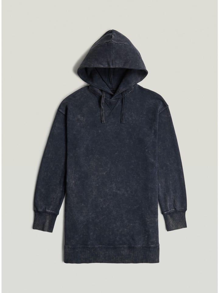 Loose Overdyed Hooded Sweater Kleid osaka blue gd