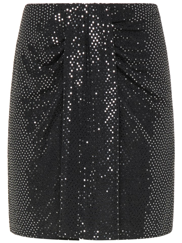 Damen Rock in Silber Schwarz