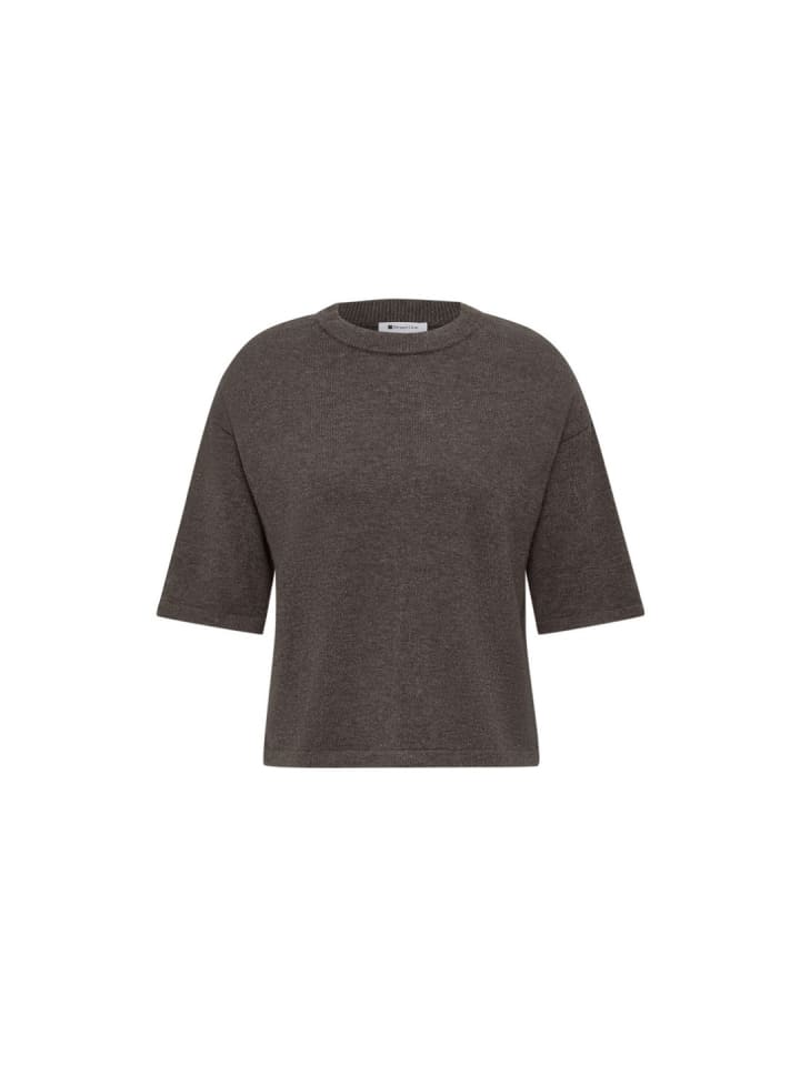 Pullover in black coffee mel.