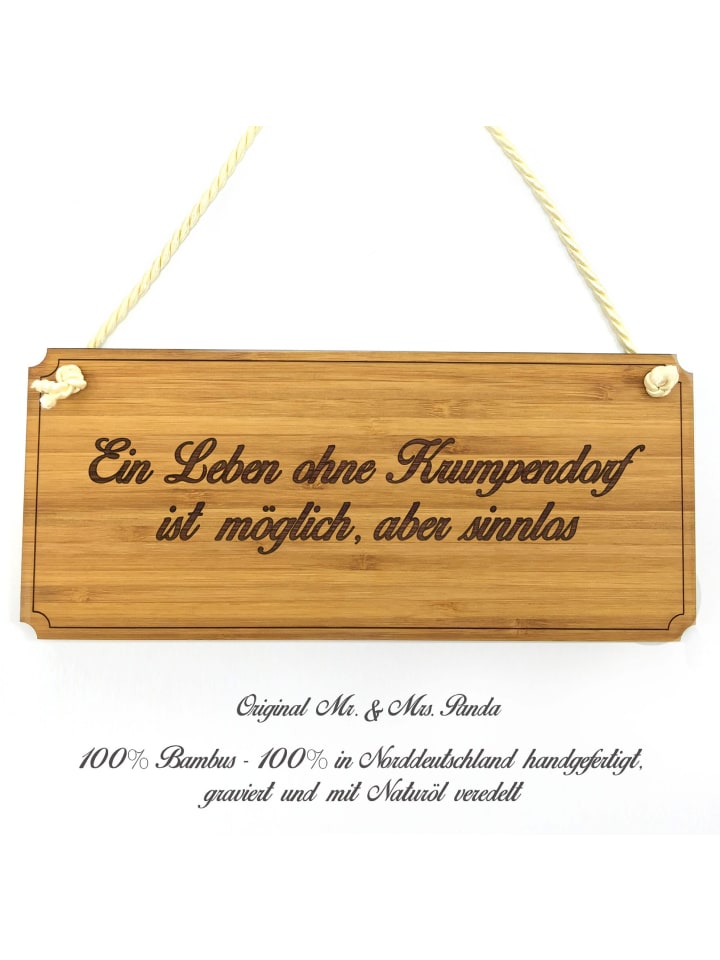 Hinweisschild Krumpendorf mit Spruch in Keine Angabe