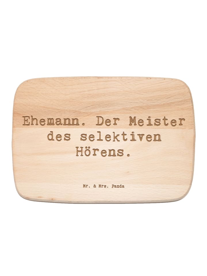 Buche Schneidebrett Spruch Ehemann Meister mit ... in Transparent