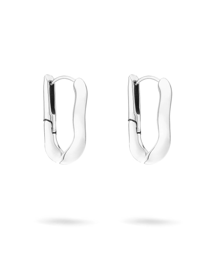 Creolen The Melting Organic in silber