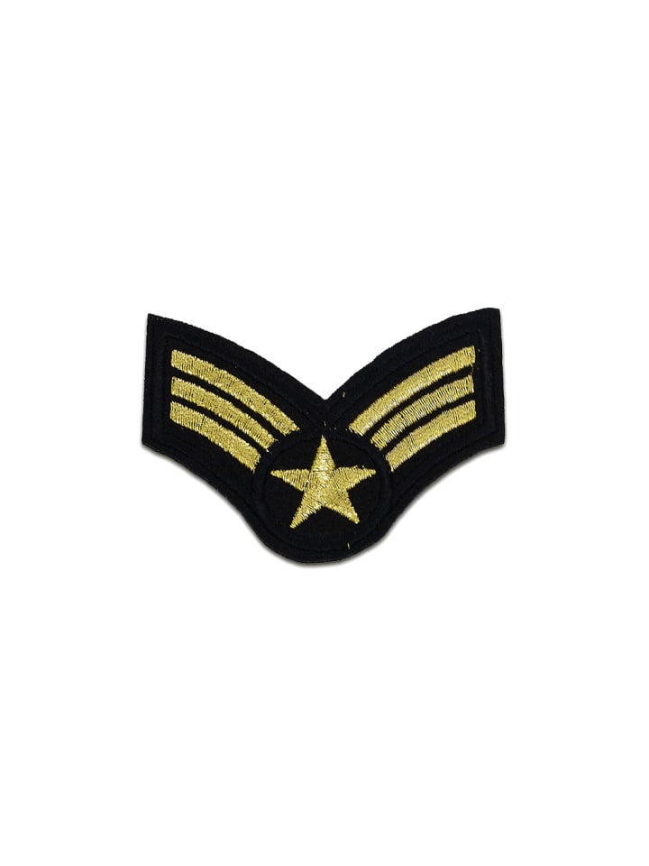 Militär Army SternApplikation Bügelbild ingoldfarben