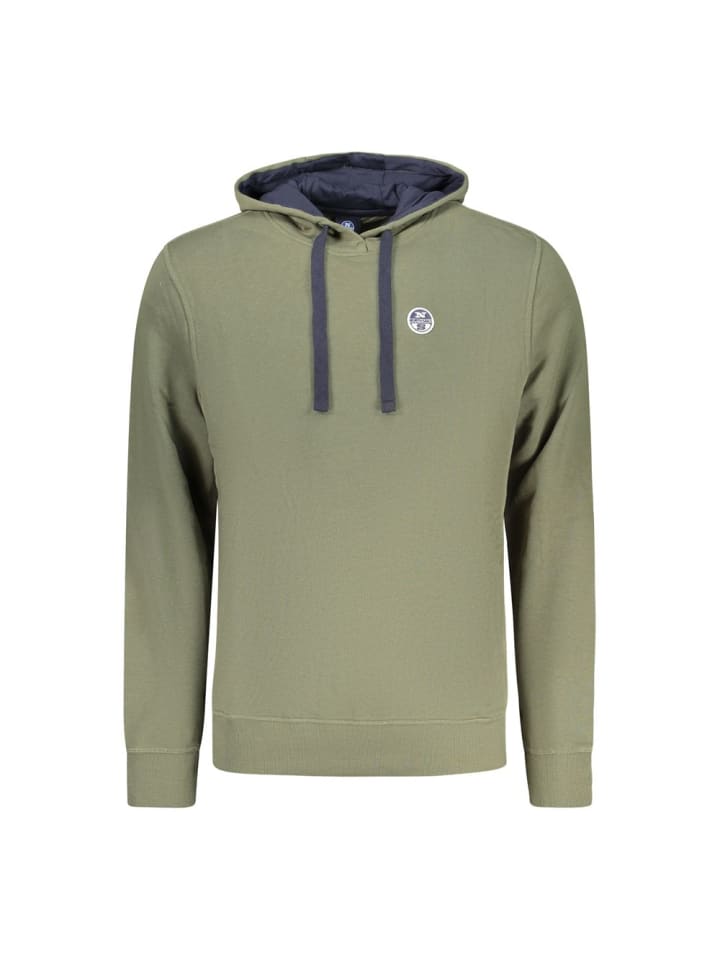 Grün Baumwolle Herren Hoodie