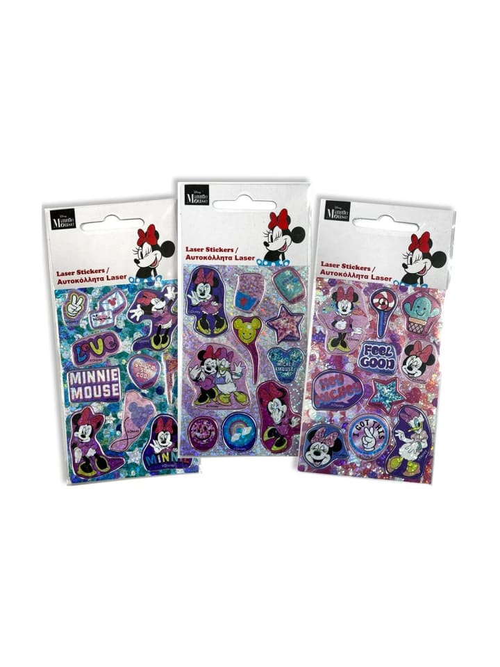 Minnie Smiles Hologramm Aufkleber Set
