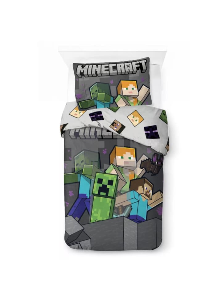 Minecraft Mob Fushion Mayhem Bettwäsche 140×200 cm, 70×90 cm
