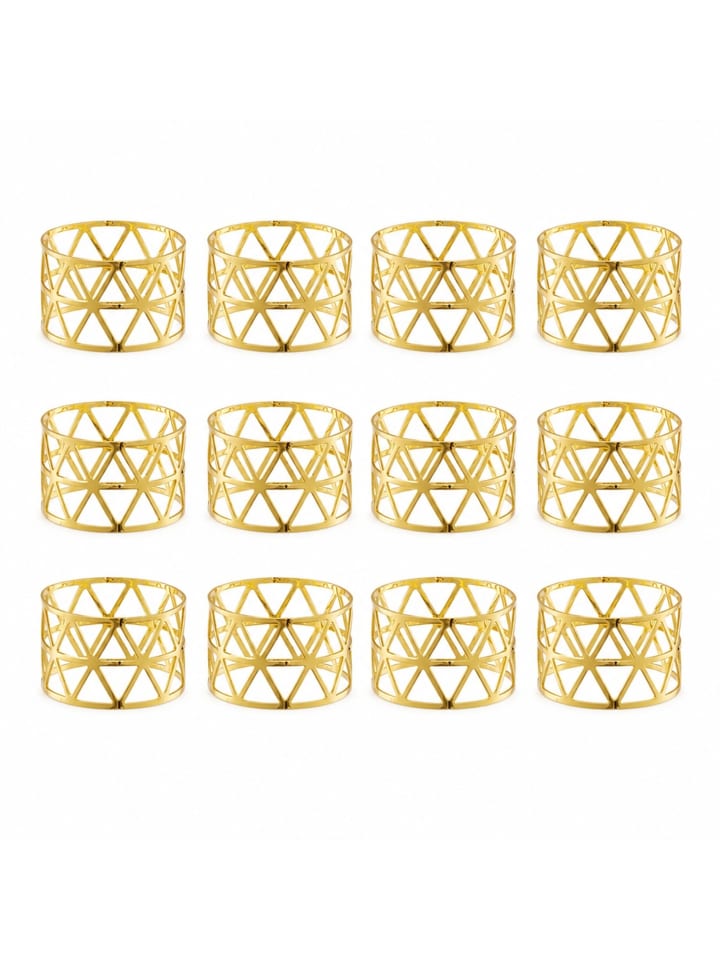 48 x Serviettenring in Gold