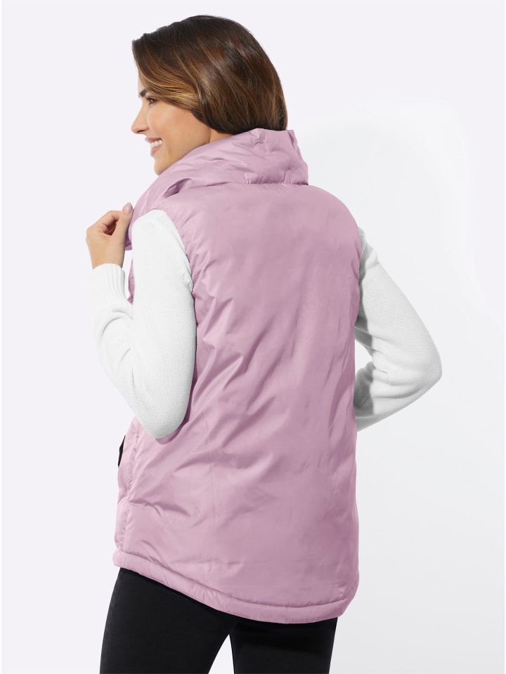 Steppweste in mauve