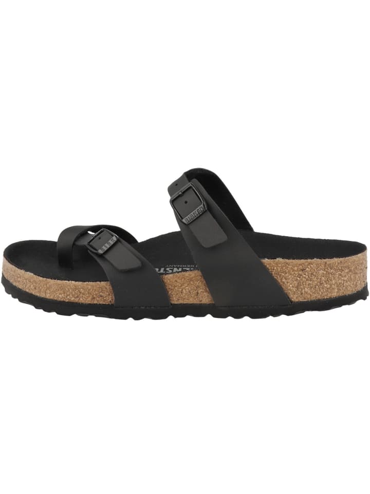 Pantolette Mayari Birko-Flor normal in schwarz
