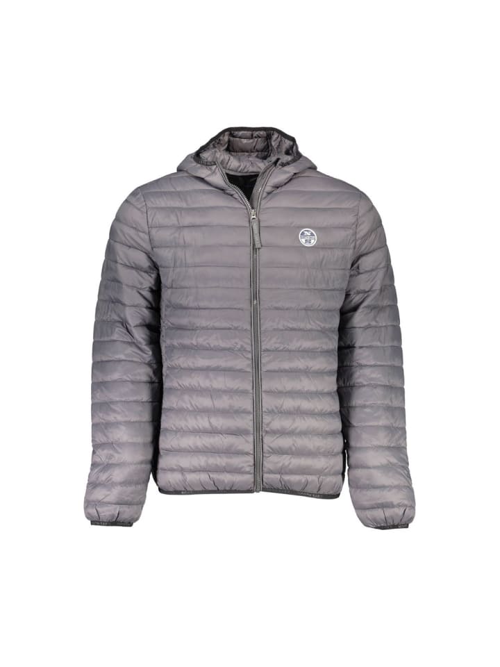 Grau Polyamid Herren Jacke