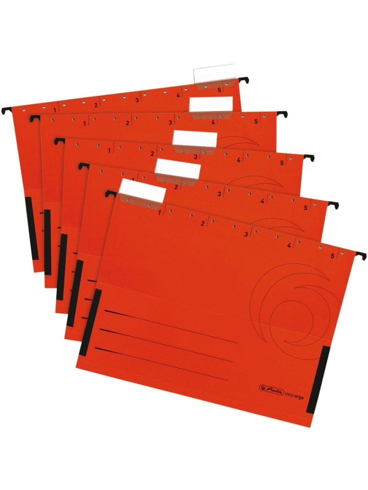 Hängetasche 230g/qm rot Packung mit 5 Stück