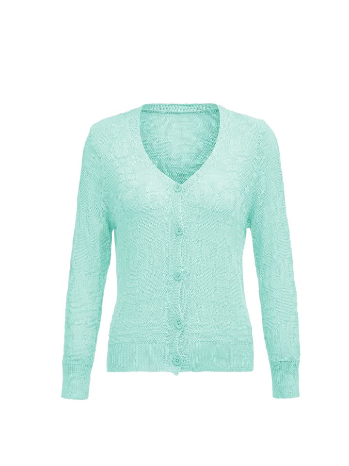 Women Cardigan in Lagune