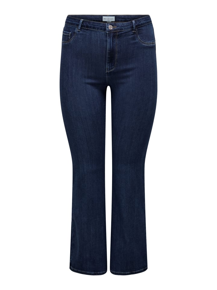 Flared fit jeans in Dark Blue Denim