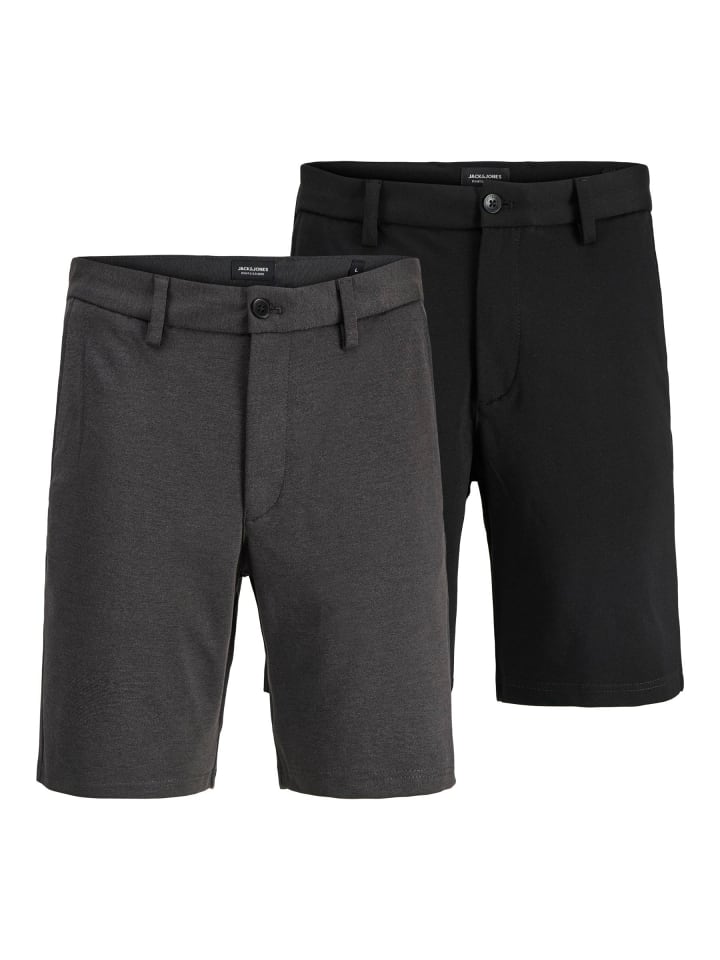 2er-Pack Chino Shorts in Black