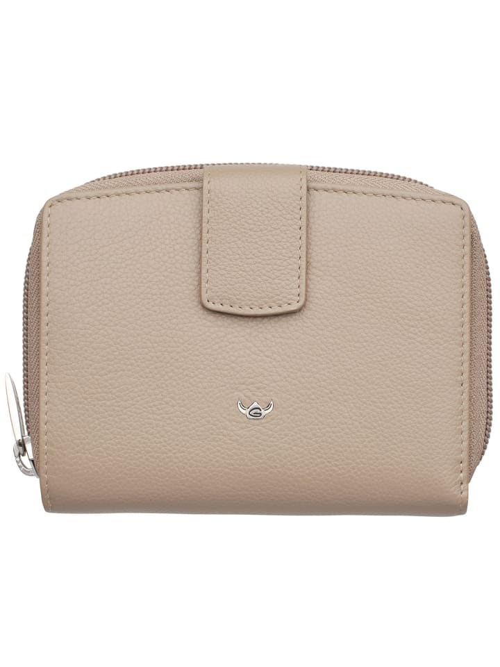 Madrid Geldbörse RFID Leder 12,5 cm taupe