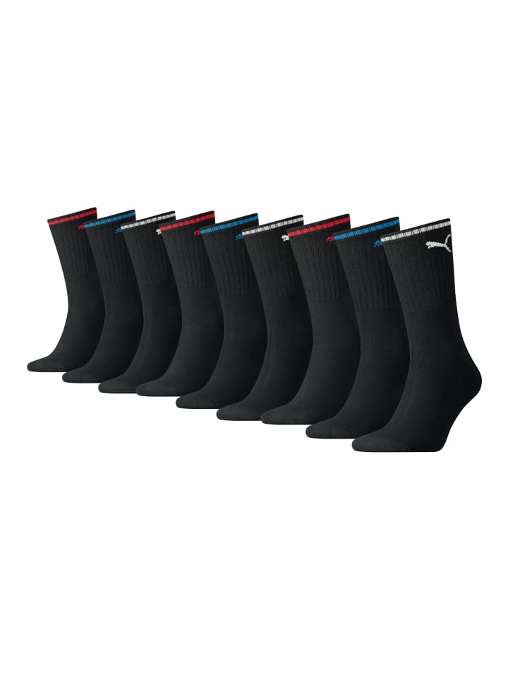 Socken CREW SOCK STRIPE 9 Paar in Black