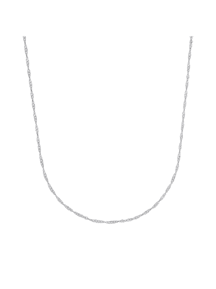 Collier Silber 925, rhodiniert in Silber