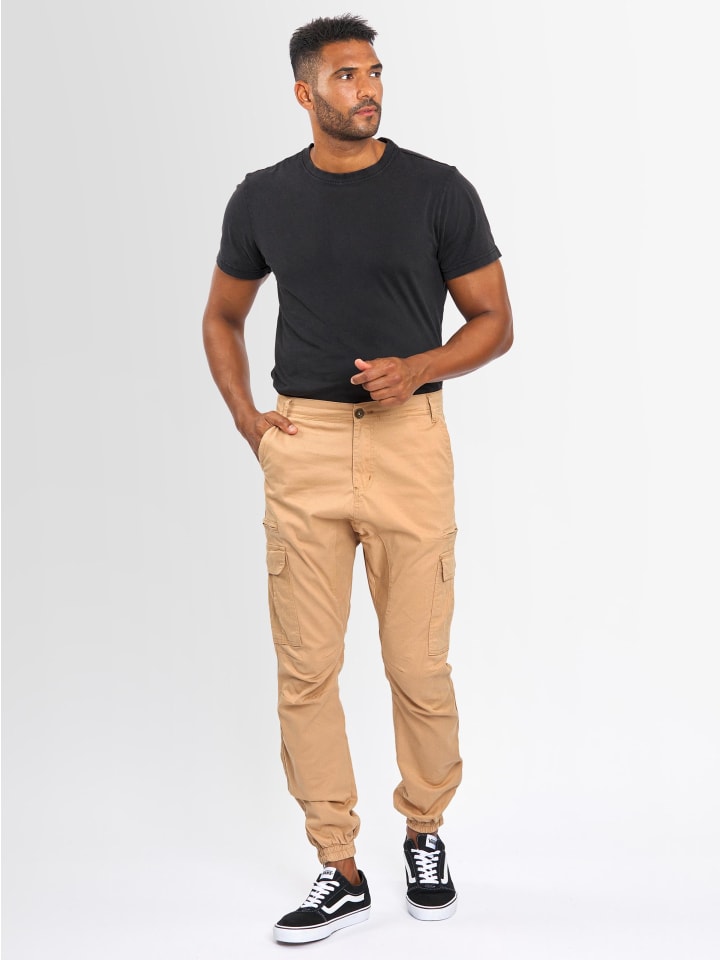 Hose Alessandro Salvarini Herren Cargo Hose AS272 in Beige