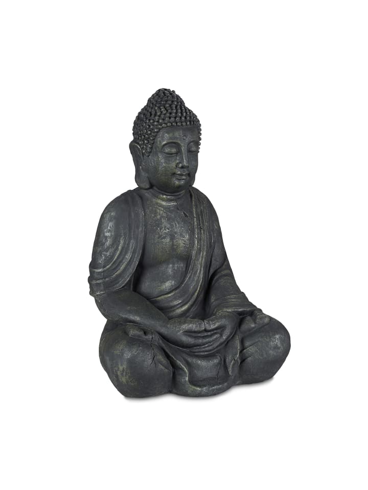 Buddha Figur in Anthrazit - (H)70 cm
