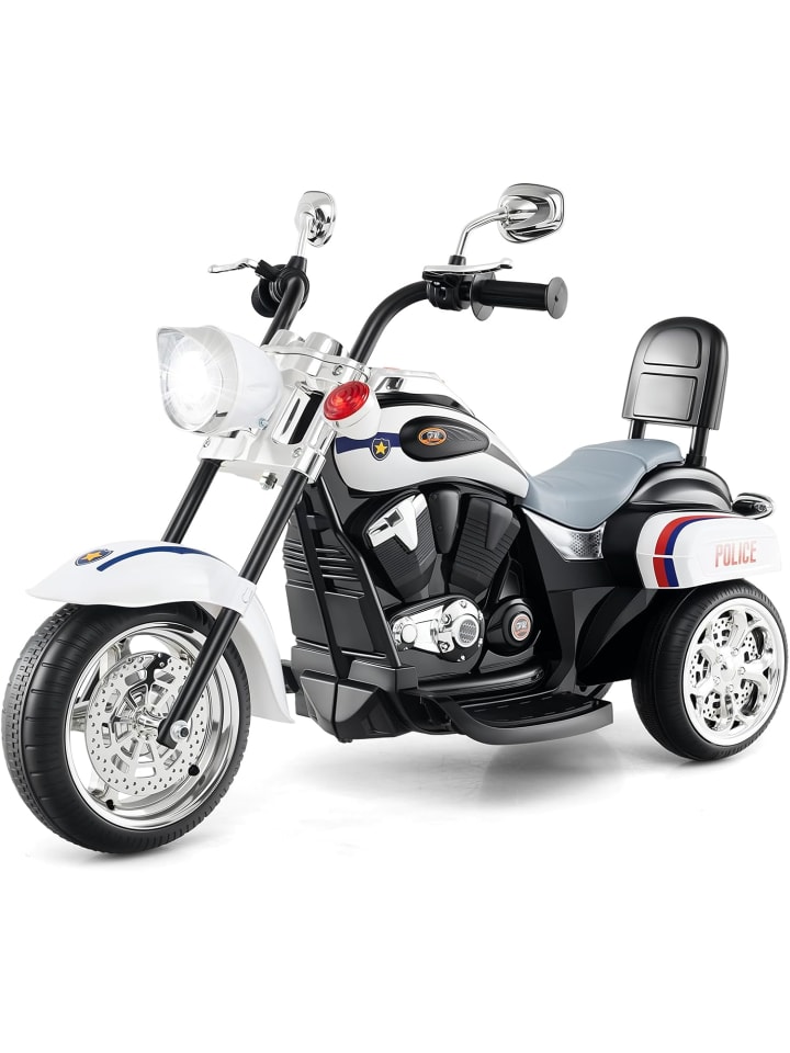 6V Elektro Motorrad in Weiß