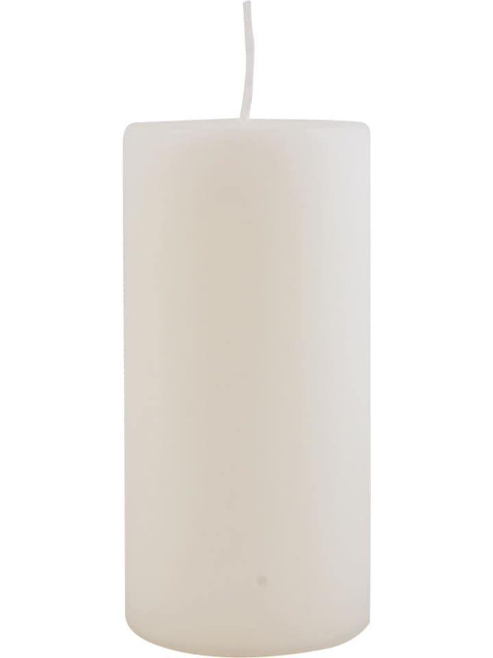 Stumpenkerze Ø7 cm in weiss