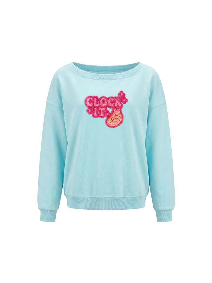Women Sweatshirt in Aqua