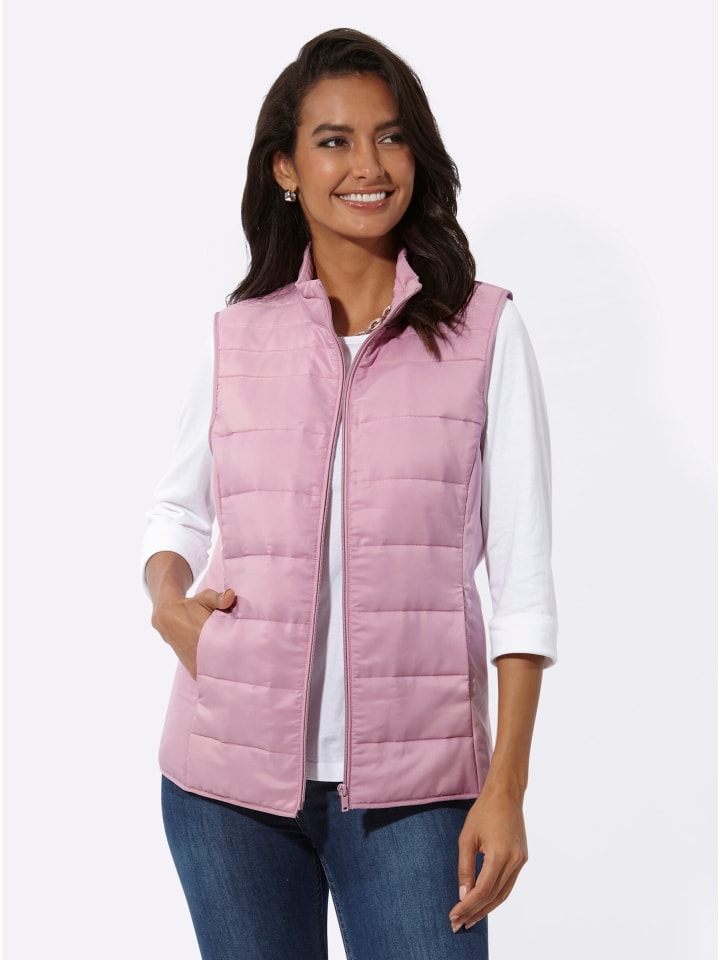 Steppweste in rosé