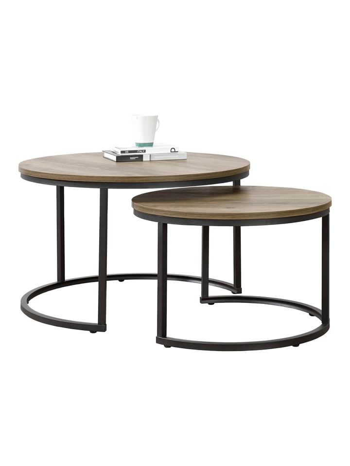 Couchtisch Christchurch in Hellbraun (H)47cm (B)74cm (L)74cm
