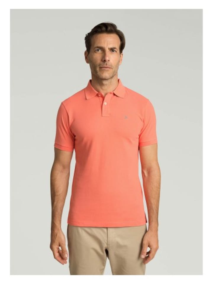Polo in Orange / Grau