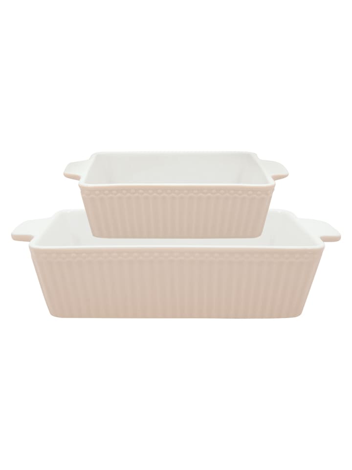 Auflaufform ALICE CREAMY FUDGE Karamell 2er Set Klein