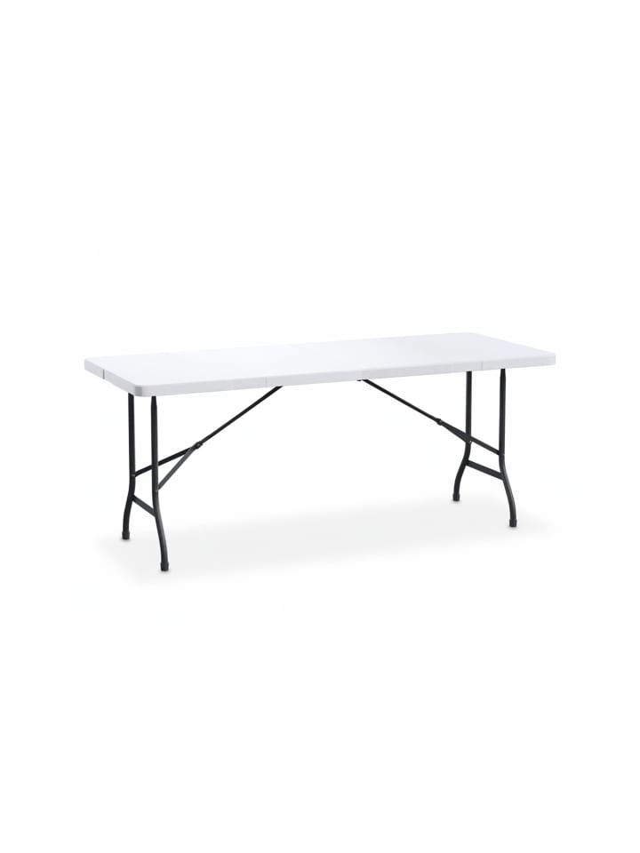 Gartentisch in Weiß - (B)180 x (H)72 x (T)74 cm