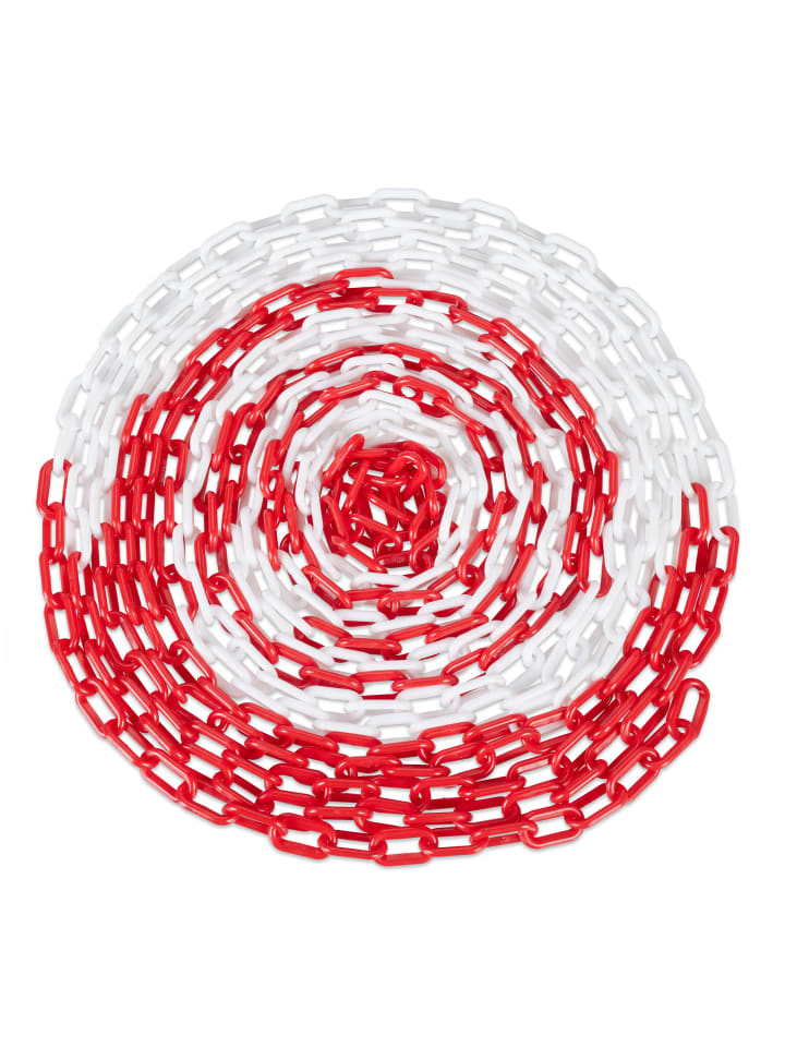 Absperrkette in Rot/ Weiß - 50 Meter