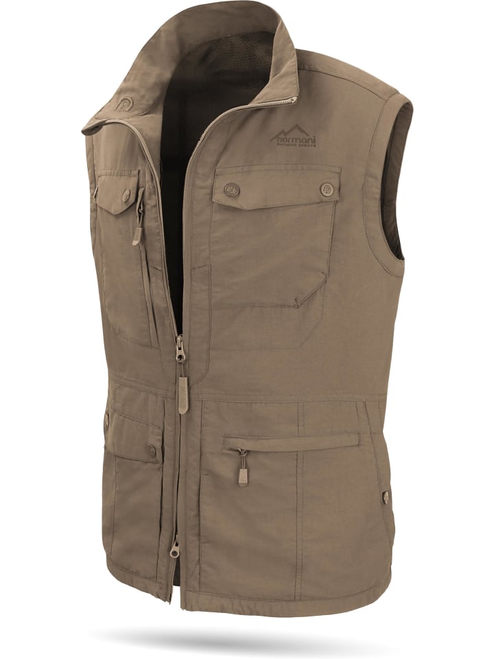 Herren Outdoor Weste Kudu in Khaki