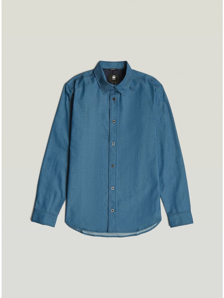 Clean Slim Hemd raw denim