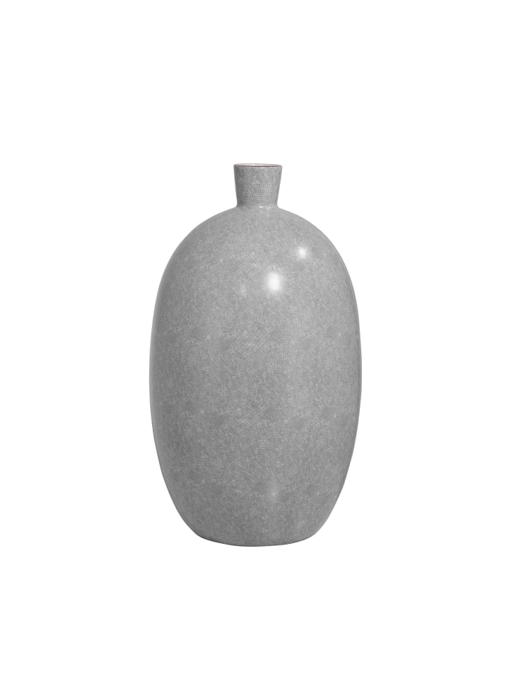 Vase "Athina" in Grau/ Gold - H. 45 cm - B. 20 cm