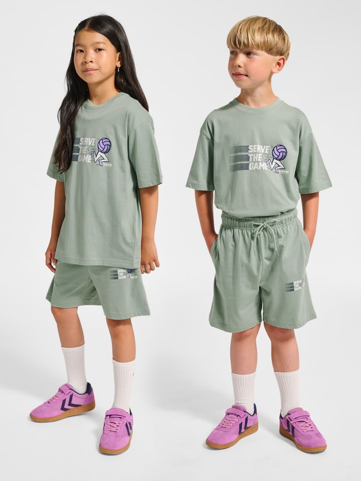 Kurze Hose Anzug Hmljr Loose Kinder in ICEBERG GREEN