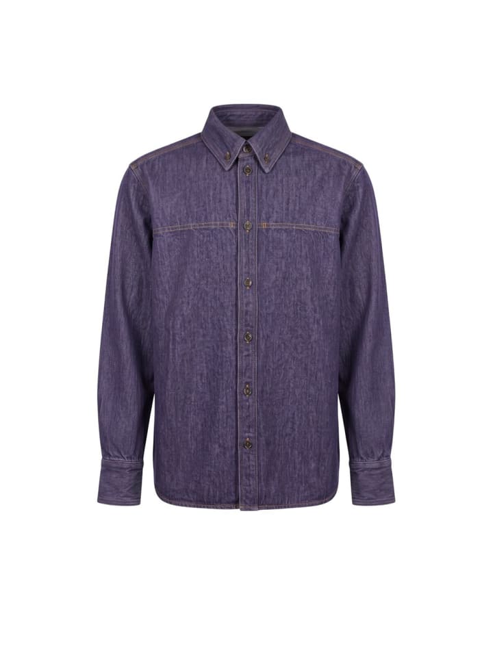 Lila Baumwolle Herren Jacke