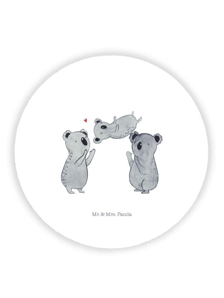 Magnet Koalas Feiern ohne Spruch in Weiß