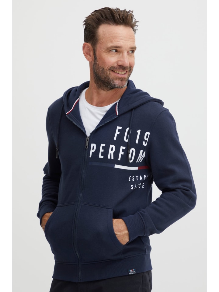 Kapuzensweatjacke FQAlbert in Blau